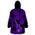 Hawaii Ukulele Wearable Blanket Hoodie Polynesian Pattern Purple Version LT01 - Polynesian Pride