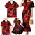 Hawaii Ukulele Family Matching Mermaid Dress and Hawaiian Shirt Polynesian Pattern Red Version LT01 - Polynesian Pride