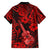 Hawaii Ukulele Family Matching Puletasi Dress and Hawaiian Shirt Polynesian Pattern Red Version LT01 - Polynesian Pride