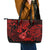 Hawaii Ukulele Leather Tote Bag Polynesian Pattern Red Version LT01 - Polynesian Pride