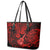 Hawaii Ukulele Leather Tote Bag Polynesian Pattern Red Version LT01 - Polynesian Pride