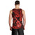 Hawaii Ukulele Men Tank Top Polynesian Pattern Red Version LT01 - Polynesian Pride