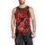 Hawaii Ukulele Men Tank Top Polynesian Pattern Red Version LT01 - Polynesian Pride