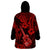 Hawaii Ukulele Wearable Blanket Hoodie Polynesian Pattern Red Version LT01 - Polynesian Pride