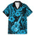 Hawaii Ukulele Family Matching Mermaid Dress and Hawaiian Shirt Polynesian Pattern Sky Blue Version LT01 Dad's Shirt - Short Sleeve Blue - Polynesian Pride