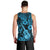 Hawaii Ukulele Men Tank Top Polynesian Pattern Sky Blue Version LT01 - Polynesian Pride