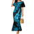 Hawaii Ukulele Mermaid Dress Polynesian Pattern Sky Blue Version LT01 Women Blue - Polynesian Pride