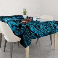 Hawaii Ukulele Tablecloth Polynesian Pattern Sky Blue Version LT01 - Polynesian Pride