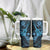 Hawaii Ukulele Tumbler With Handle Polynesian Pattern Sky Blue Version