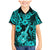 Hawaii Ukulele Family Matching Mermaid Dress and Hawaiian Shirt Polynesian Pattern Turquoise Version LT01 Son's Shirt Turquoise - Polynesian Pride