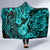 Hawaii Ukulele Hooded Blanket Polynesian Pattern Turquoise Version LT01 - Polynesian Pride