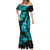 Hawaii Ukulele Mermaid Dress Polynesian Pattern Turquoise Version LT01 - Polynesian Pride