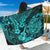 Hawaii Ukulele Sarong Polynesian Pattern Turquoise Version LT01 One Size 44 x 66 inches Turquoise - Polynesian Pride