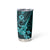 Hawaii Ukulele Tumbler Cup Polynesian Pattern Turquoise Version