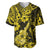 Hawaii Ukulele Baseball Jersey Polynesian Pattern Yellow Version LT01 Yellow - Polynesian Pride