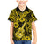 Hawaii Ukulele Family Matching Mermaid Dress and Hawaiian Shirt Polynesian Pattern Yellow Version LT01 Son's Shirt Yellow - Polynesian Pride