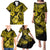 Hawaii Ukulele Family Matching Puletasi Dress and Hawaiian Shirt Polynesian Pattern Yellow Version LT01 - Polynesian Pride