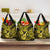 Hawaii Ukulele Grocery Bag Polynesian Pattern Yellow Version