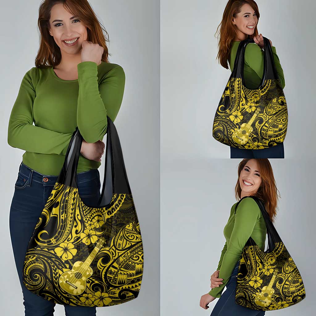 Hawaii Ukulele Grocery Bag Polynesian Pattern Yellow Version LT01 - Polynesian Pride