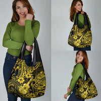 Hawaii Ukulele Grocery Bag Polynesian Pattern Yellow Version LT01 - Polynesian Pride