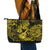 Hawaii Ukulele Leather Tote Bag Polynesian Pattern Yellow Version LT01 - Polynesian Pride