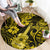 Hawaii Ukulele Round Carpet Polynesian Pattern Yellow Version LT01 - Polynesian Pride