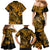 Hawaii Fish Hook Family Matching Mermaid Dress and Hawaiian Shirt Polynesian Pattern Gold Version LT01 - Polynesian Pride