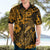 Hawaii Fish Hook Hawaiian Shirt Polynesian Pattern Gold Version LT01 - Polynesian Pride