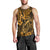 Hawaii Fish Hook Men Tank Top Polynesian Pattern Gold Version LT01 - Polynesian Pride