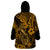 Hawaii Fish Hook Wearable Blanket Hoodie Polynesian Pattern Gold Version LT01 - Polynesian Pride