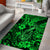 Hawaii Fish Hook Area Rug Polynesian Pattern Green Version LT01 - Polynesian Pride