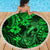 Hawaii Fish Hook Beach Blanket Polynesian Pattern Green Version LT01 - Wonder Print Shop