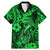 Hawaii Fish Hook Family Matching Mermaid Dress and Hawaiian Shirt Polynesian Pattern Green Version LT01 Dad's Shirt - Short Sleeve Green - Polynesian Pride