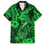 Hawaii Fish Hook Family Matching Puletasi Dress and Hawaiian Shirt Polynesian Pattern Green Version LT01 Dad's Shirt - Short Sleeve Green - Polynesian Pride