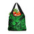 Hawaii Fish Hook Grocery Bag Polynesian Pattern Green Version