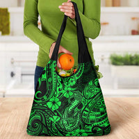 Hawaii Fish Hook Grocery Bag Polynesian Pattern Green Version LT01 - Polynesian Pride