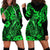 Hawaii Fish Hook Hoodie Dress Polynesian Pattern Green Version LT01 - Polynesian Pride