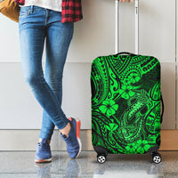 Hawaii Fish Hook Luggage Cover Polynesian Pattern Green Version LT01 - Polynesian Pride