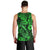 Hawaii Fish Hook Men Tank Top Polynesian Pattern Green Version LT01 - Polynesian Pride