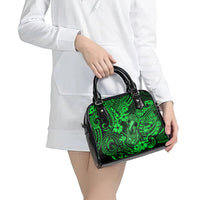 Hawaii Fish Hook Shoulder Handbag Polynesian Pattern Green Version LT01 - Polynesian Pride