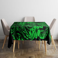 Hawaii Fish Hook Tablecloth Polynesian Pattern Green Version LT01 - Polynesian Pride