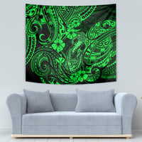 Hawaii Fish Hook Tapestry Polynesian Pattern Green Version LT01 - Polynesian Pride