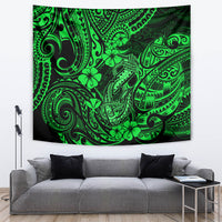 Hawaii Fish Hook Tapestry Polynesian Pattern Green Version LT01 - Polynesian Pride