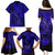 Hawaii Fish Hook Family Matching Puletasi Dress and Hawaiian Shirt Polynesian Pattern Navy Blue Version LT01 - Polynesian Pride