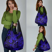 Hawaii Fish Hook Grocery Bag Polynesian Pattern Navy Blue Version LT01 - Polynesian Pride