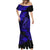 Hawaii Fish Hook Mermaid Dress Polynesian Pattern Navy Blue Version LT01 - Polynesian Pride