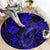 Hawaii Fish Hook Round Carpet Polynesian Pattern Navy Blue Version LT01 - Polynesian Pride