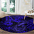 Hawaii Fish Hook Round Carpet Polynesian Pattern Navy Blue Version LT01 - Polynesian Pride