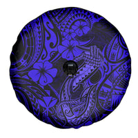 Hawaii Fish Hook Spare Tire Cover Polynesian Pattern Navy Blue Version LT01 - Polynesian Pride
