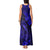 Hawaii Fish Hook Tank Maxi Dress Polynesian Pattern Navy Blue Version LT01 - Polynesian Pride